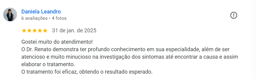 Depoimento de paciente Daniela