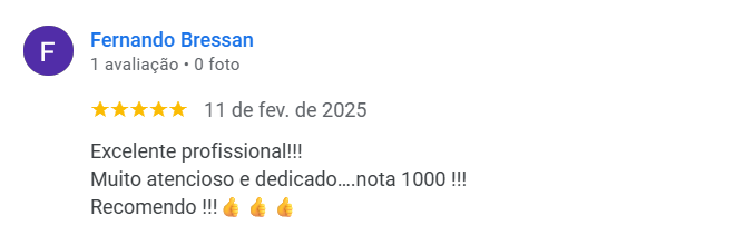Depoimento de paciente Fernando