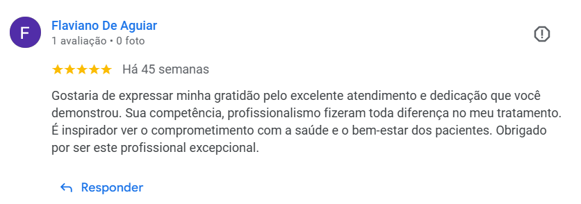 Depoimento de paciente Flaviano