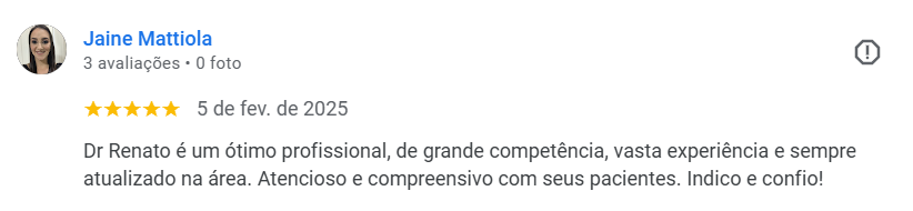 Depoimento de paciente Jaine